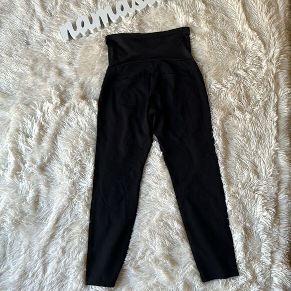 S.O.N.G Maternity Black Stretch Jeggings Pants Capri Size Medium SONG - Picture 5 of 6